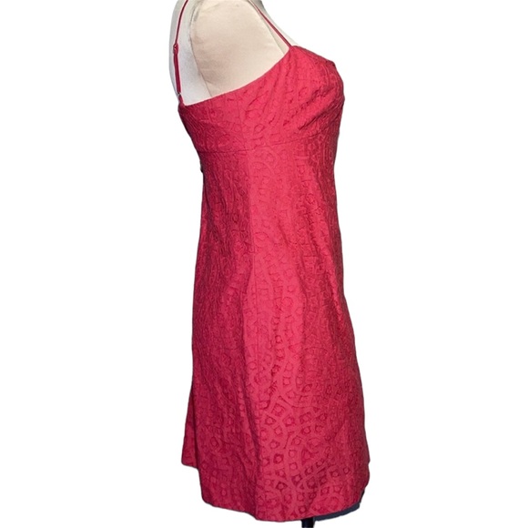 Lilly Pulitzer hot pink dress with gold hardware. Size 0 - Picture 5 of 12